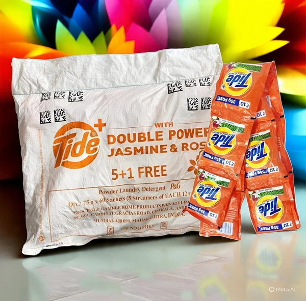  Tide  Detergent Powder  ₹10 (5+1) 60pc
