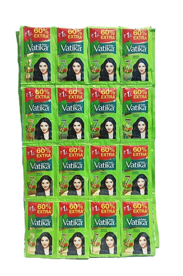 Vatika Shampoo Rs.1 (64Pc) 4Ladi - 4
