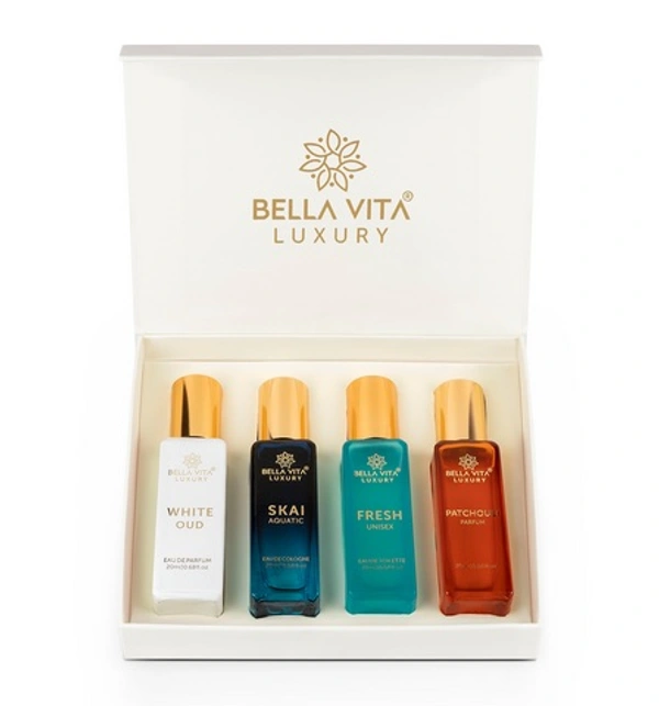 Bella Vita Luxury Unisex Eau De Parfum Gift Set (20ml x 4)
