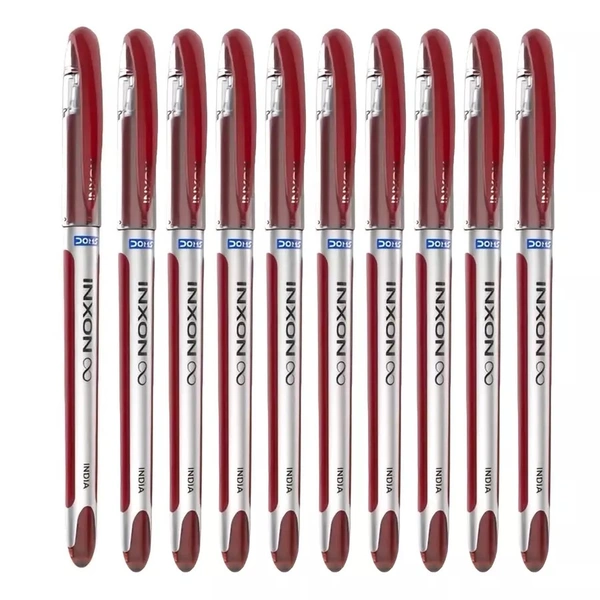 Doms INXON Red Pen 🖊️ MRP:₹10 (10N)
