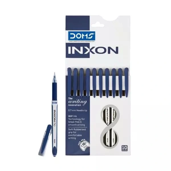 Doms INXON Blue Pen 🖊️ MRP:₹10 (10N)