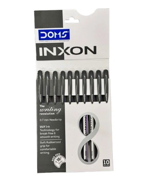 Doms INXON Black Pen 🖊️ MRP:₹10 (10N)