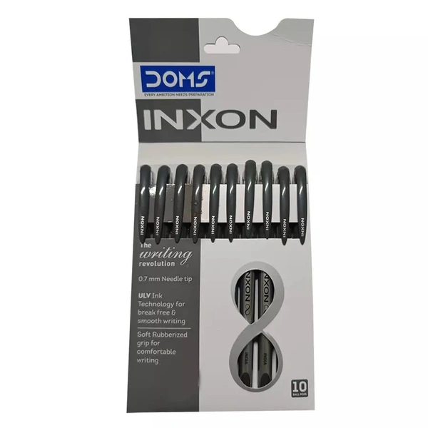 Doms INXON Black Pen 🖊️ MRP:₹10 (10N)