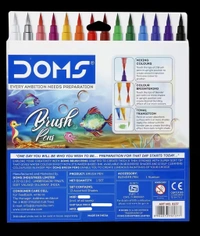 Doms Brush Pen Assorted 14 Shades Box Pack