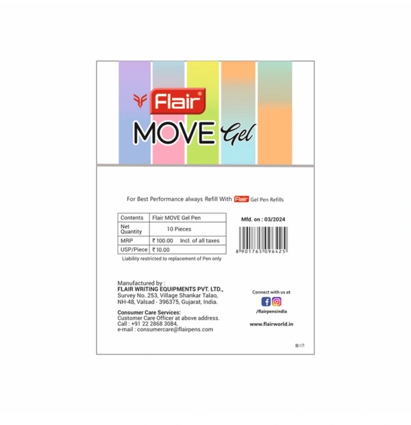 Flair Move Gel Pen ₹10 (10N)