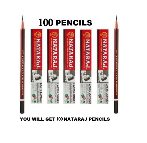 Natraj Pencil ✏️₹5 (10N x 10Unit)