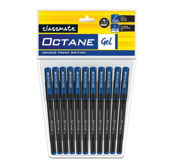 CLASSMATE OCTANE GEL PEN BLUE 10N