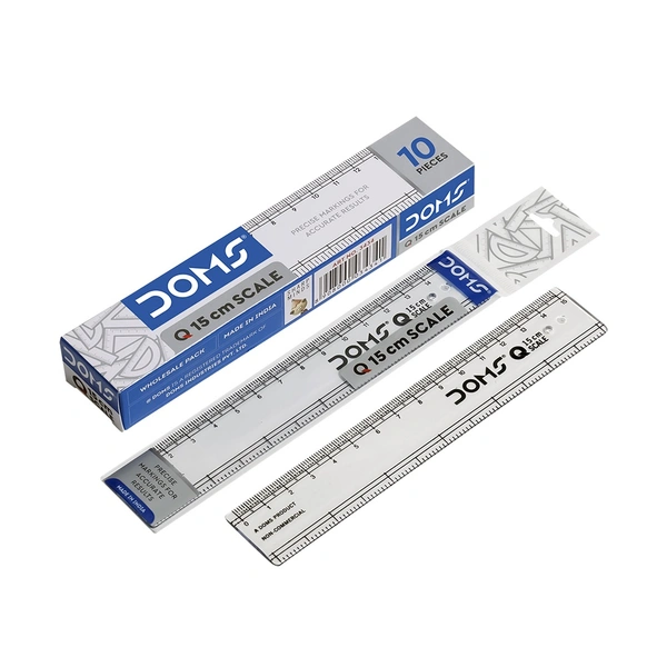 Doms Q 15cm SCALE ₹5/- (10N)
