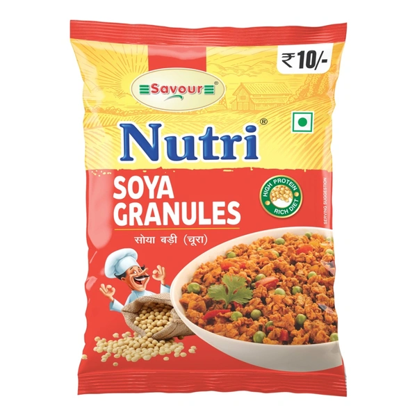 Nutri Soya Chopra (Granules) MRP:₹10 (4Ladi)