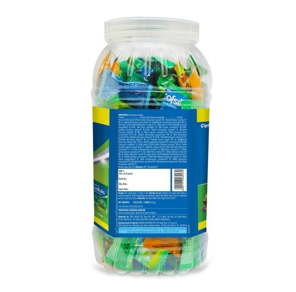 Cofsils Cough Drops Jar 220 N (2.2 g
Each)
