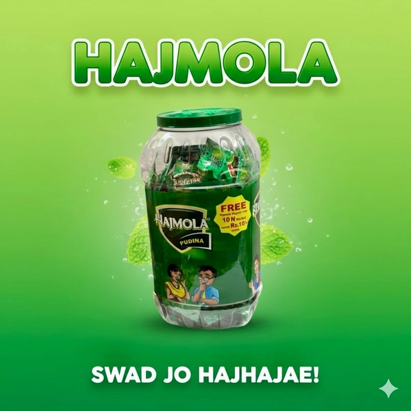 Hajmola (PUDINA) MRP:₹170/- 170N+10N
