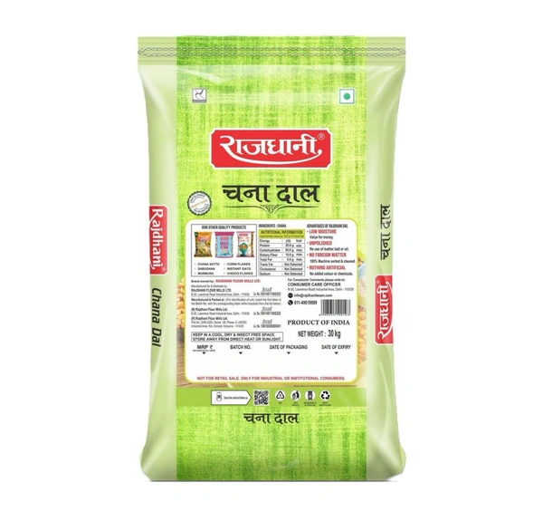 RAJDHANI CHANA DAL REGULAR 30kg