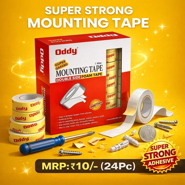 Oddy Double Sided TAPE (MRP:₹10/-) (24Pc)