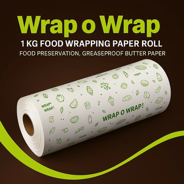 1 Kg Food Wrapping Paper Roll Food Preservation, Greaseproof Butter Paper