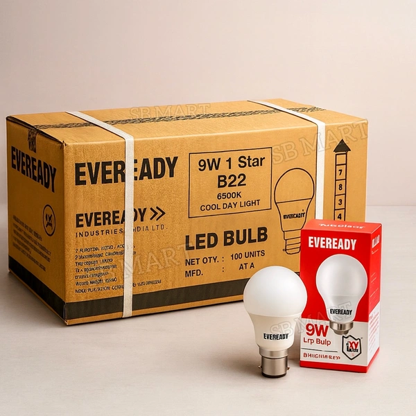 Eveready Led 9Watt Bulb ₹150/- (100pcs)