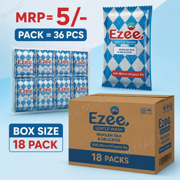 Ezee Liquid Detergent Sachets 648 N
(18g Each)