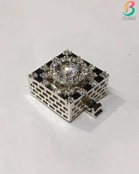 BLESSI Creative Button Cover White For All Type Of Dressing - BL-003 - White, Two Tone Plating