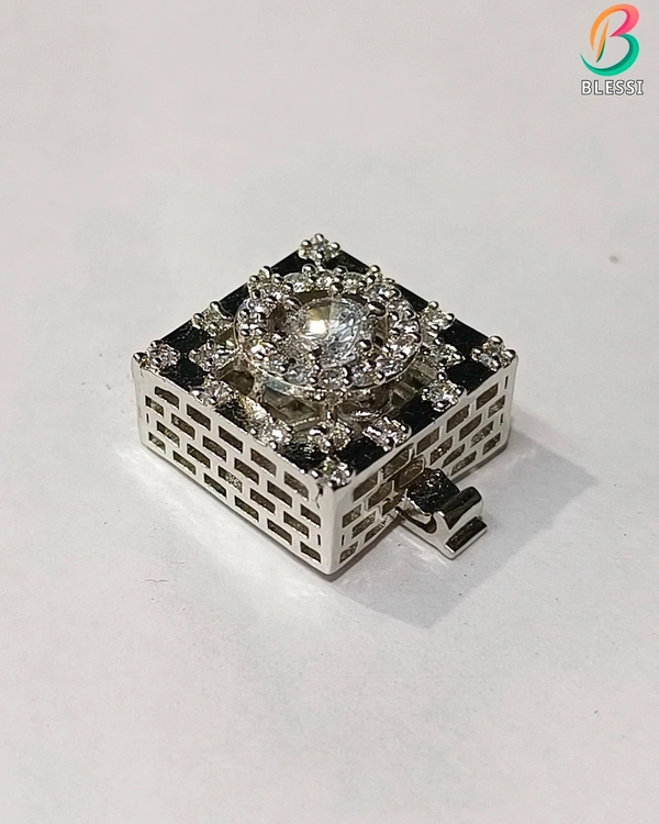 BLESSI Creative Button Cover White For All Type Of Dressing - BL-003 - White, Two Tone Plating