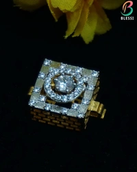 BLESSI Creative Button Cover White For All Type Of Dressing - BL-003 - White, Two Tone Plating