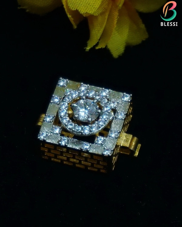 BLESSI Creative Button Cover White For All Type Of Dressing - BL-003 - White, Two Tone Plating