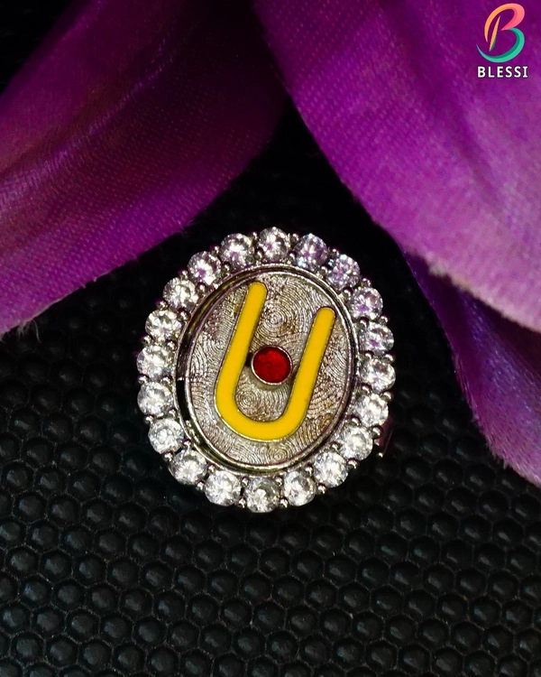 BLESSI Special button covers made for Swaminarayan devotees - suitable for both men and women.- bl-009-grh - white, rhodium Plating