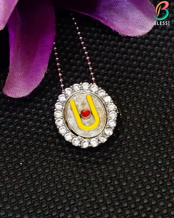 BLESSI Special button covers made for Swaminarayan devotees - suitable for both men and women.- bl-009-grh - white, rhodium Plating