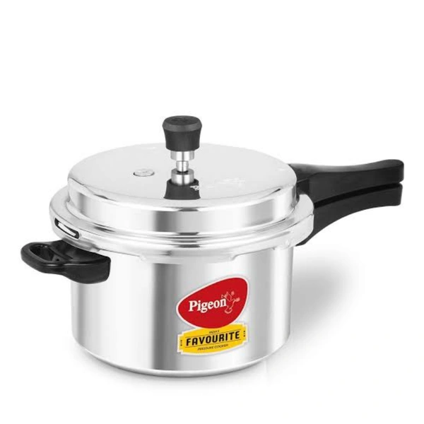 Pigeon by Stovekraft Favourite Outer Lid Non Induction Aluminium Pressure Cooker, 3 Litres, Silver
