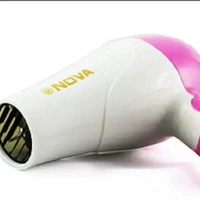 Generic  Hair Dryer - white & pink