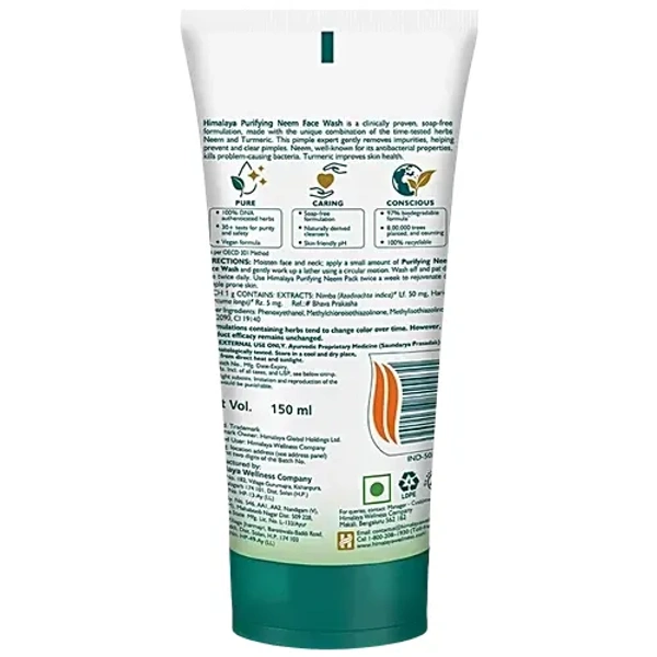 Himalaya Purifying Neem Face Wash: 150 ml - 150ml
