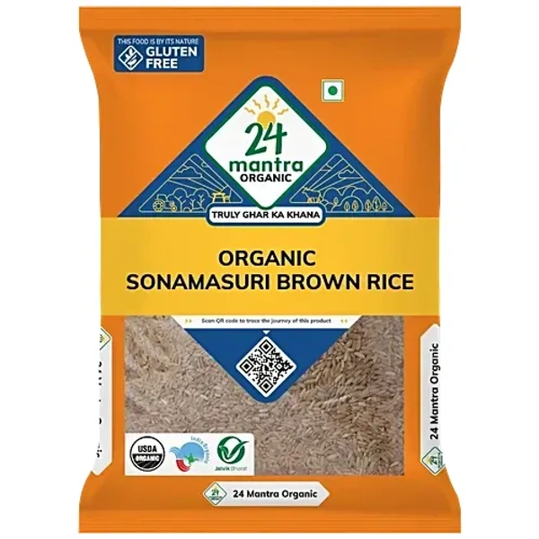  Mantra Organic Sonamasuri Brown Rice: 1 kg - 1kg