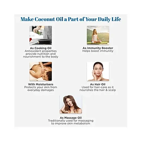 Dabur Anmol Gold Pure Coconut Oil: 550 ml - 550ml