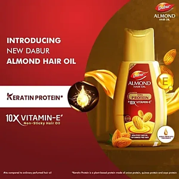 Dabur Almond Hair Oil: 485 ml - 485ml