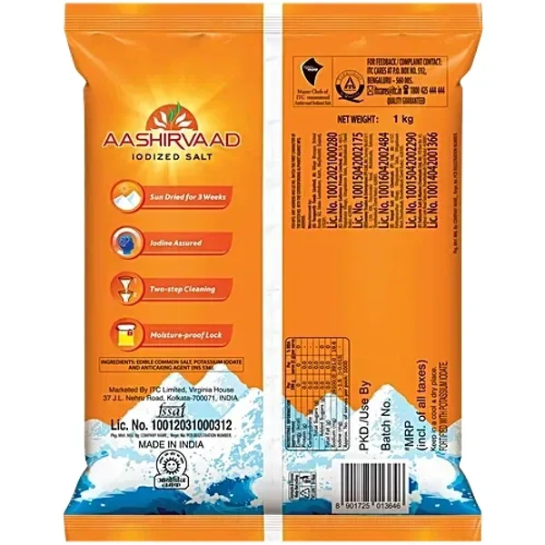 Aashirvaad Salt: 1 kg - 1kg