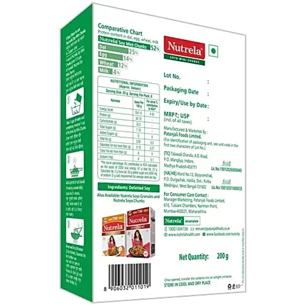 Nutrela Soya Mini Chunks: 200 g - 200G