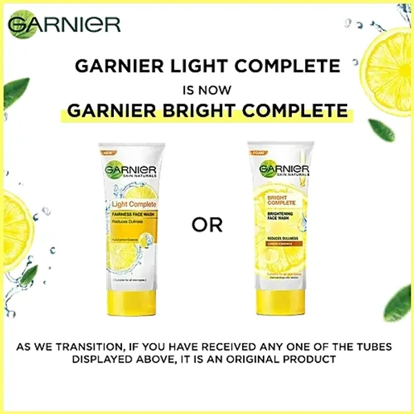 Garnier Bright Complete Face Wash - Lemon: 100 g - 100 g