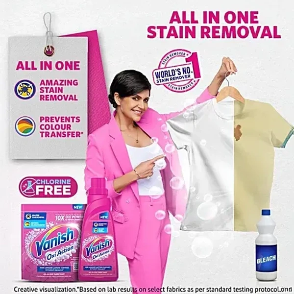 Vanish Oxi Action Fabric Liquid Stain Remover: - 800ML