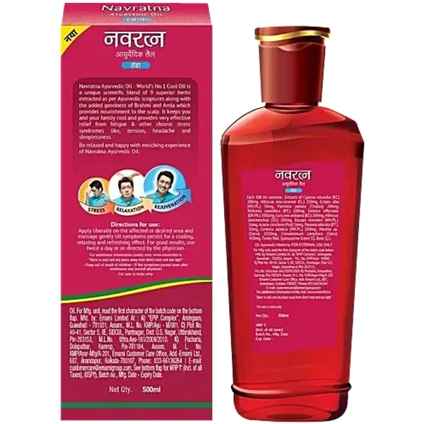 Navratna Navratna Ayurvedic Oil: 500 ml - 500ml