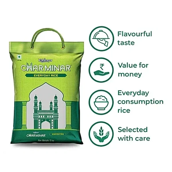  Kohinoor Charminar Everyday Rice: 5 kg - 5kg