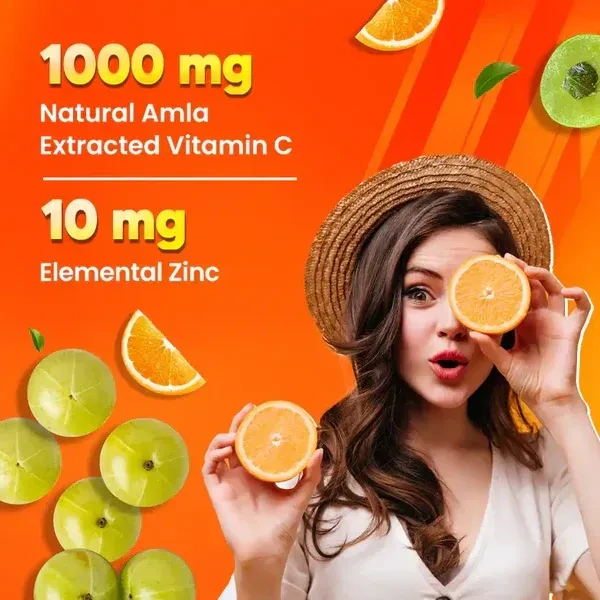  Fast & Up Charge Natural Vitamin C From Amla Extract & Zinc: 20 Unit - 20unit
