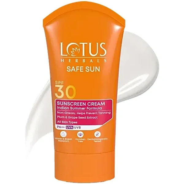 Lotus Herbals Sunscreen Cream SPF 30 UVB: 100 g - 100g