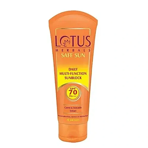  Lotus Herbals SPF 70 Daily Multi-Function Sunblock Cream: 60 g - 60g