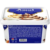 Amul Ice Cream Tub - Double Sundae Choco Almond 'N' Kesar Badam: 1 L - 1l