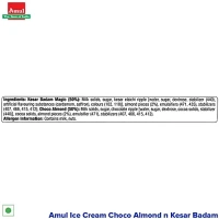 Amul Ice Cream Tub - Double Sundae Choco Almond 'N' Kesar Badam: 1 L - 1l