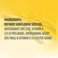 Sunrich Refined Sunflower Oil: 850 g - 1L