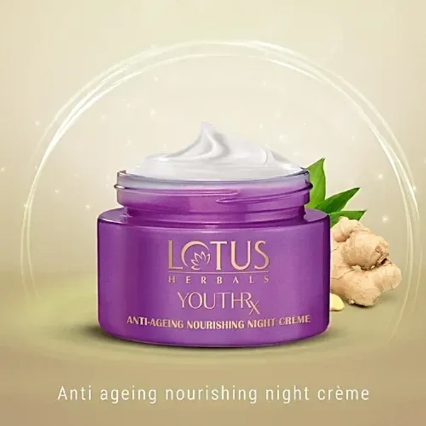 Lotus Herbals Youthrx Anti-Ageing Nourishing Night Creme: 50 g - 50