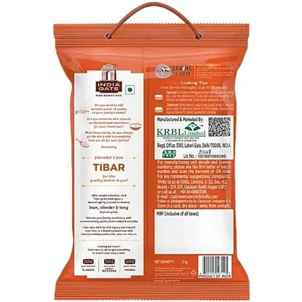  India Gate  India Gate Tibar Basmati Rice (Broken): 5 kg - 5kg
