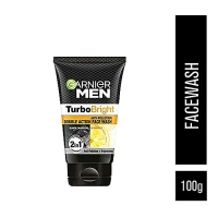  Garnier Men Turbo Bright Double Action Face Wash: 100 g - 100 g
