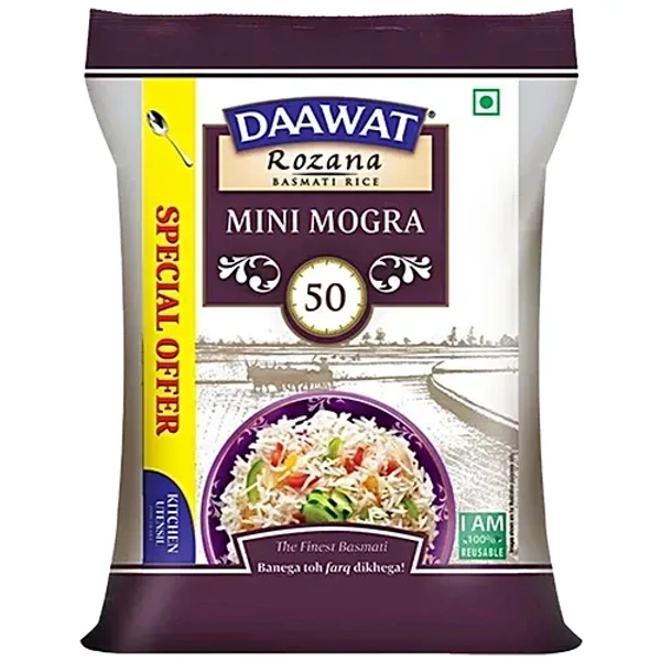  Daawat Daawat Rozana Mini Mogra Basmati Rice (Broken): 5 kg - 5kg