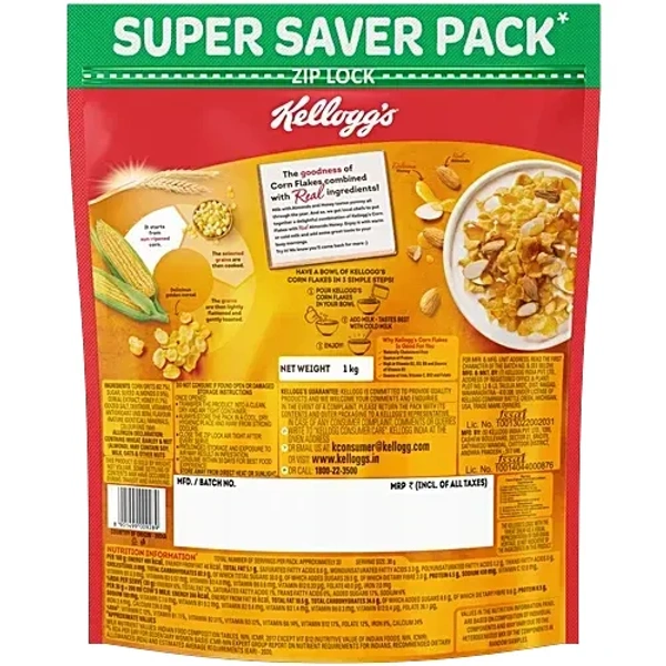 Kellogg's Corn Flakes with Real Almond & Honey: 1 kg - 1kg