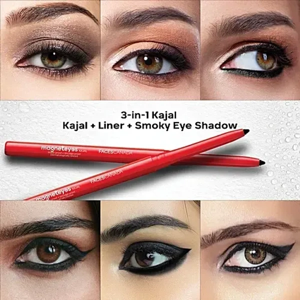 Faces Canada Magneteyes Kajal 2 In 1 - Black: 0.7 g - 0.7g